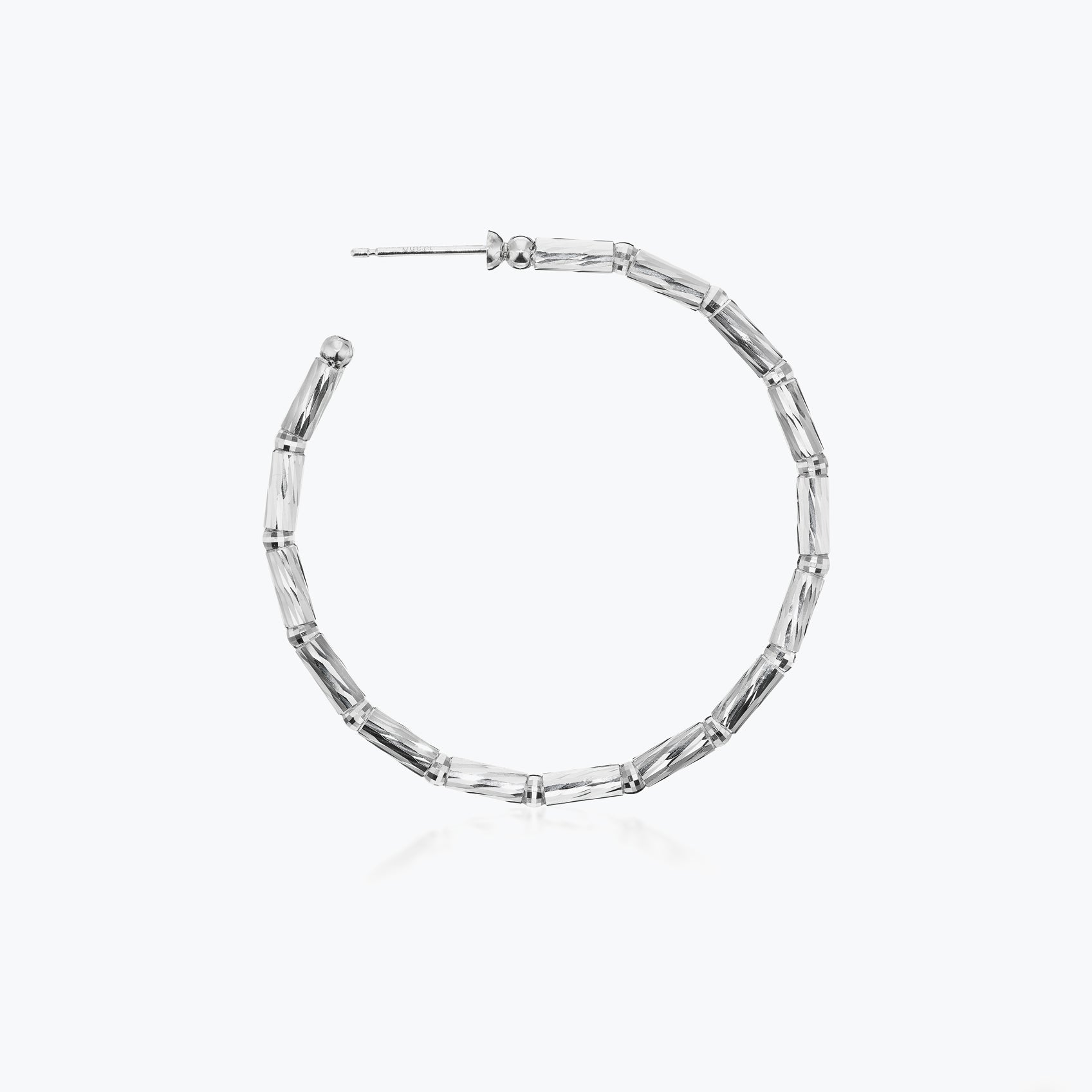 Silver Studded Hoop Earrings – GIVA Jewellery