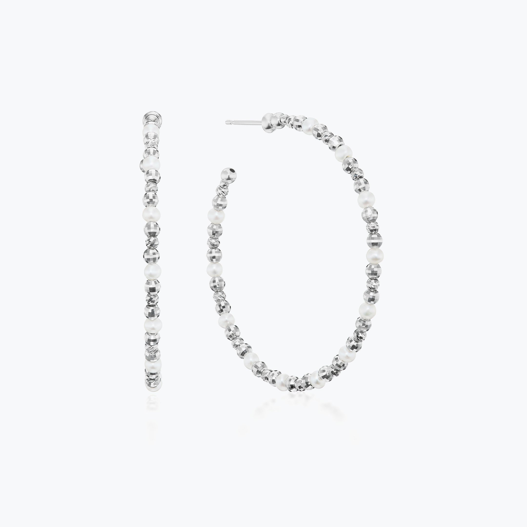 Platinum Born | Debut Platinum & Pearl Hoops